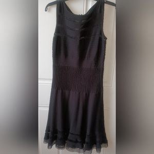 Tadashi Soji little black dress size small